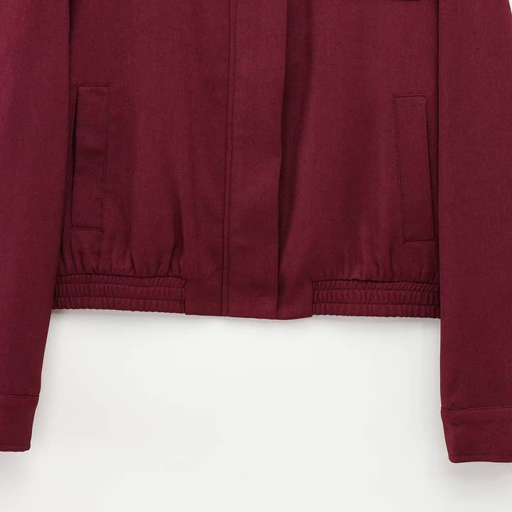 WINE Round-neck long-sleeved solid-color jacket for wholesale on Faire6