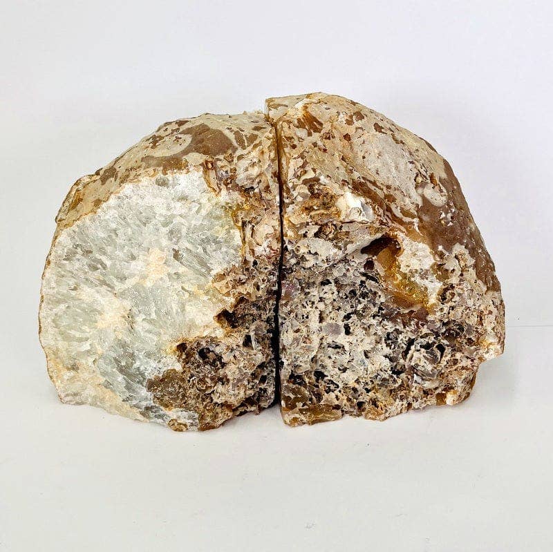 Rock Paradise - Wholesale Bookend - Crystal Natural Agate Geode Bookend Pair 9-12 lb Home Decor5
