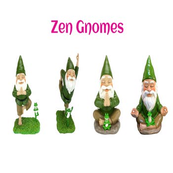GlitZGlam Miniature Bear and Gnomes with Honey - A Garden Gnome Statue for  Your Fairy Garden