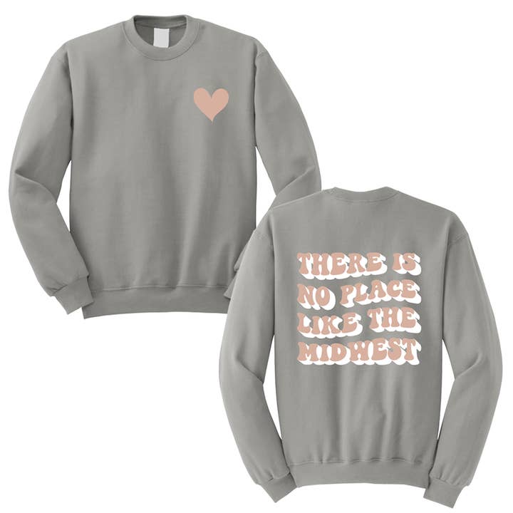 No Place Like Midwest Sweatshirt for wholesale by Out Of Office Brands