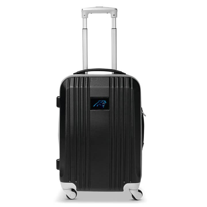 NFL Carolina Panthers 21" Carry-On Hardcase 2-Tone Spinner for wholesale by Mojo Licensing