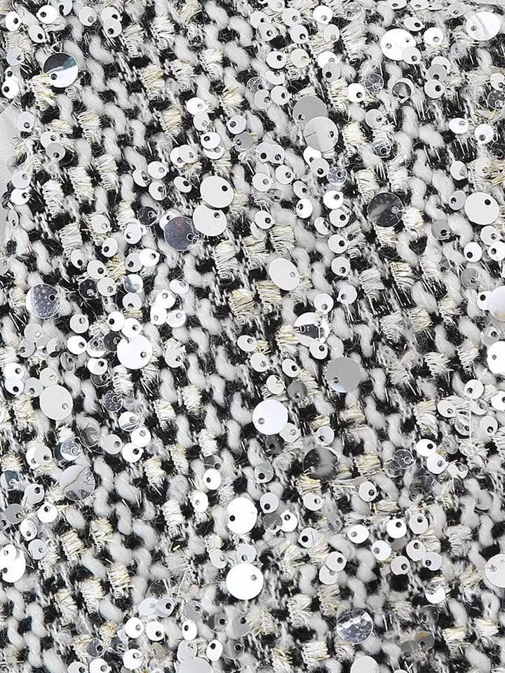 SILVER Sequin Embellished Jacket for wholesale on Faire6