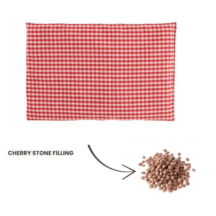 Tiseco - Wholesale Hot/Cold Compress - Cherry Pit Cushion – Heat Cushion 30x20 cm, white-red3
