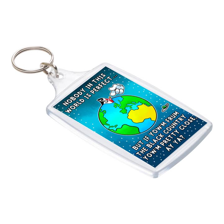 Nessuno in questo mondo! Portachiavi per la vendita all'ingrosso da parte di Black Country Cards