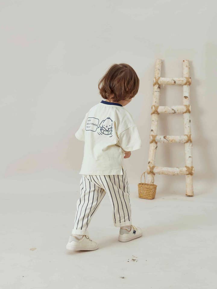 Stripes Baby Relaxed Tapered Pant-Stripes for wholesale on Faire2