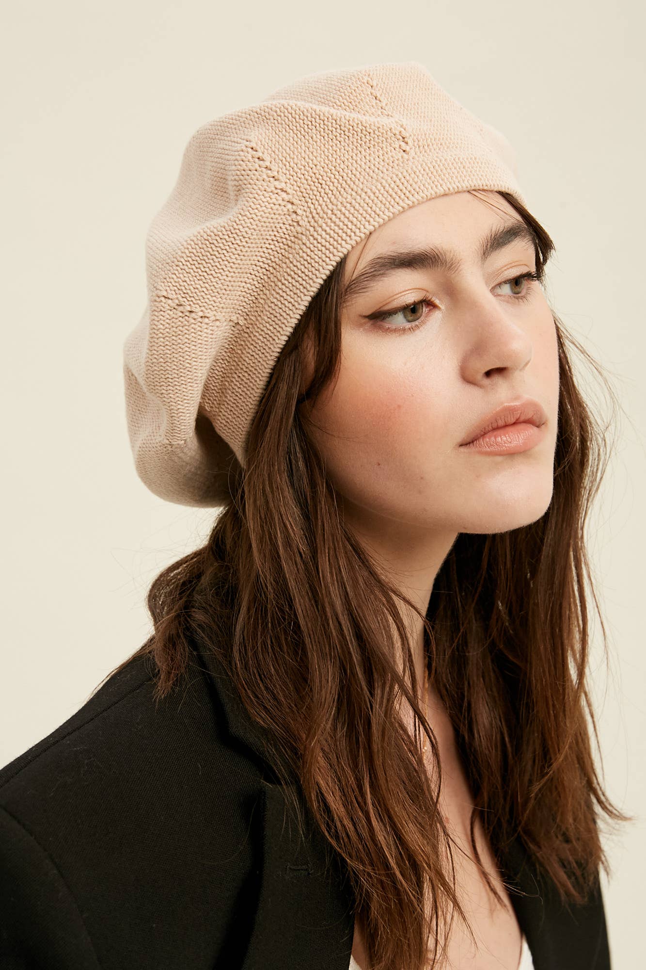 Listicle - Vendita all'ingrosso Basco - Donna - Berretto in Maglia Morbida LH01017