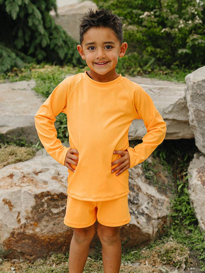 Calções de Banho "Brights" Ribbed Green Gecko (Cópia) por atacado de Current Tyed Clothing