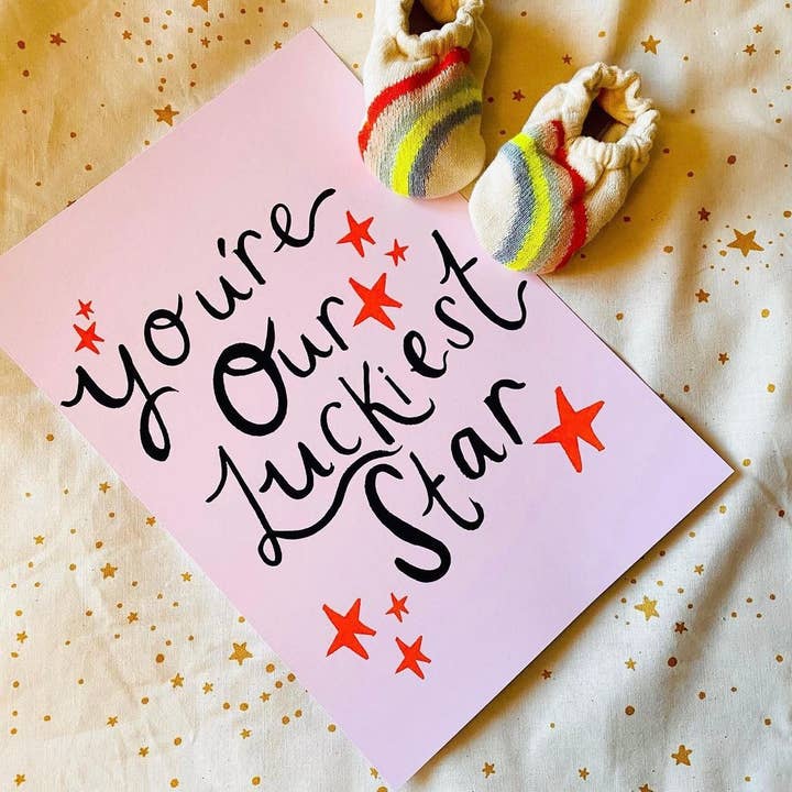 Our Lucky Star Art Print for wholesale by yaya studio