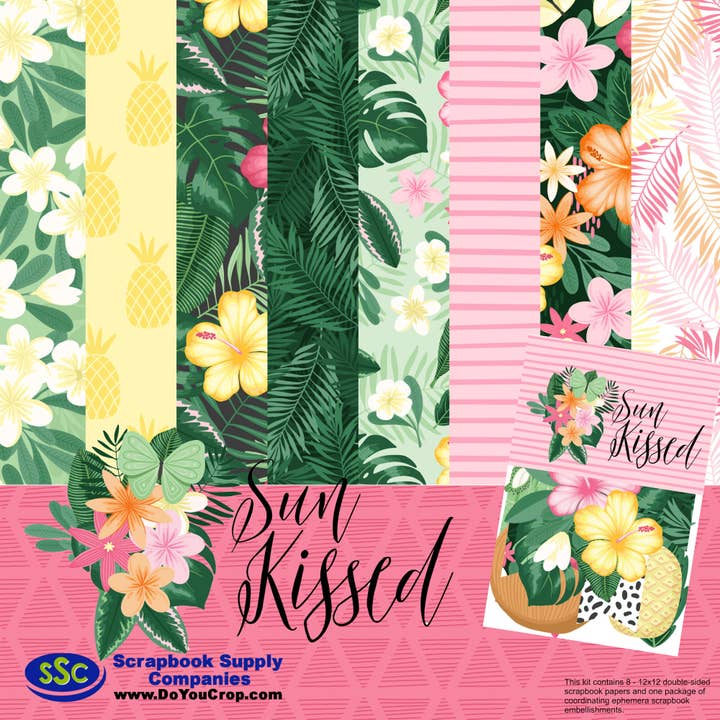SSC Wholesale - Wholesale Scrapbook - Sun Kissed 12x12 Scrapbook Kit - 3 Kits