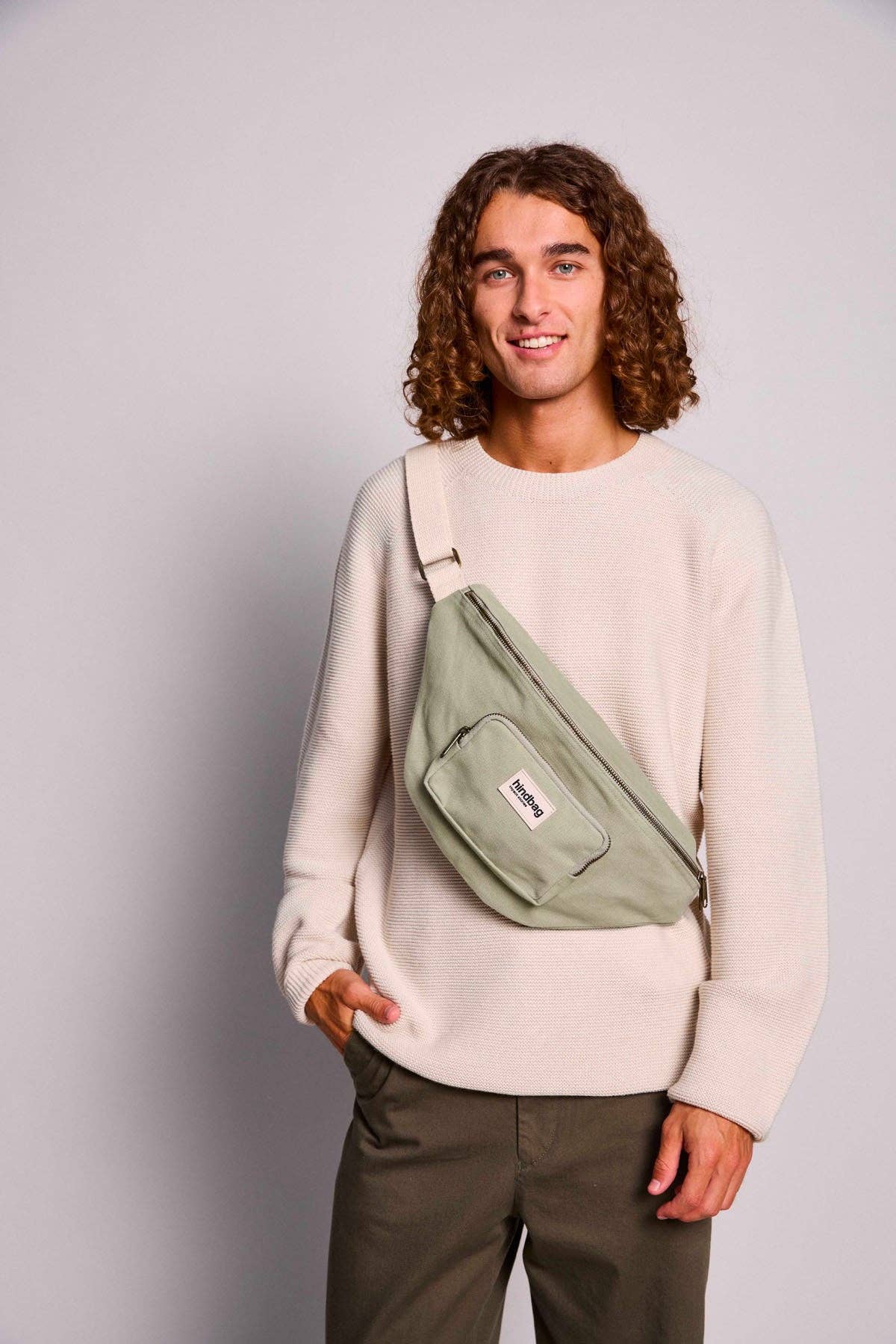 Hindbag – wholesale Belt bag – Unisex – Sofia Clay Green Fanny Pack0