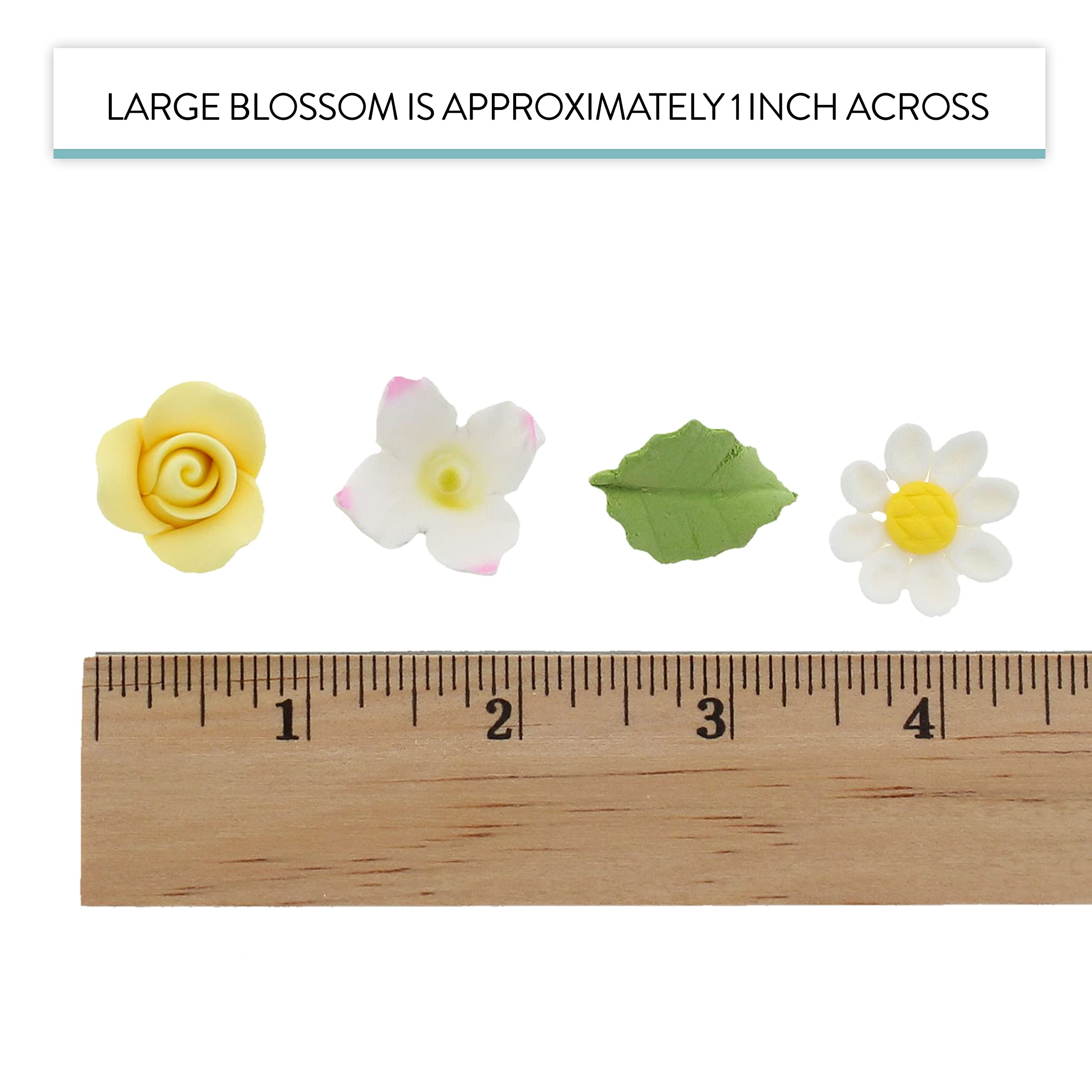 Global Sugar Art - Wholesale Cake/Cupcake Topper - Roses, Blossoms & Leaves Gum Paste Cake Flowers 42 Count Sugar Flowers by Global Sugar Art5