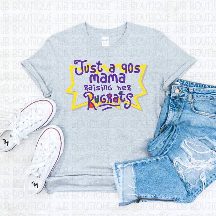 Just a 90s Mama Tee for wholesale by Rockin’ 5A Apparel