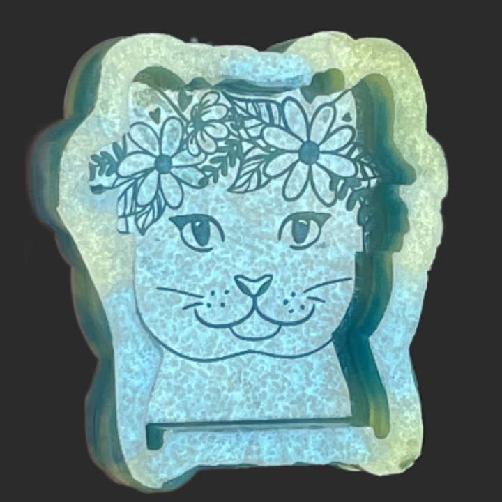 Moule en silicone Floral Cat pour la vente par Devine Silicone Moulds