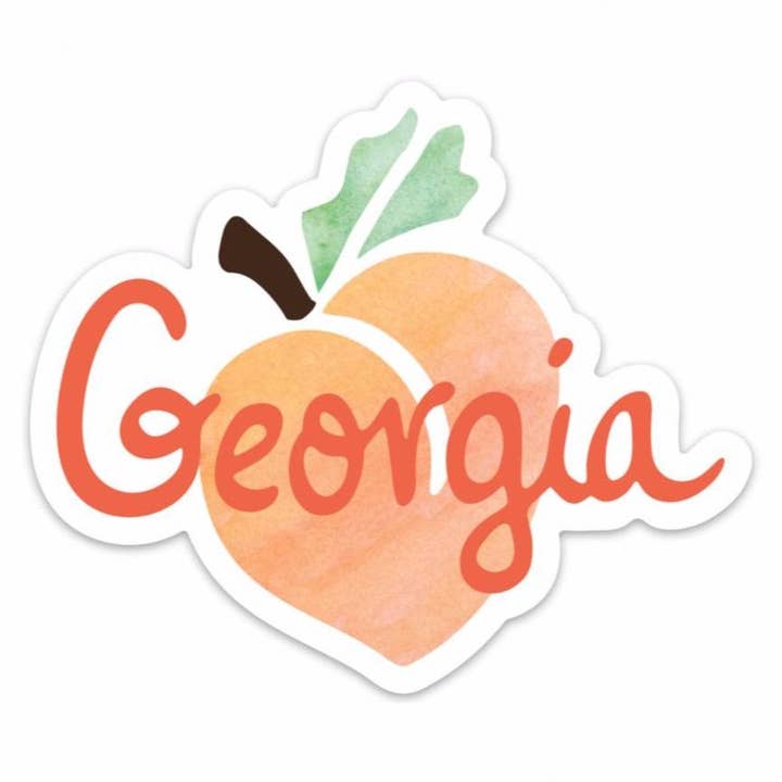 Sunny Day Designs - Wholesale Magnet - Georgia Peach Vinyl Magnet