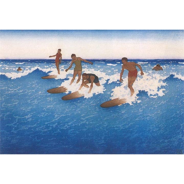 Magnet SU-42 Hawaiian Surfers for wholesale by Found Image Press