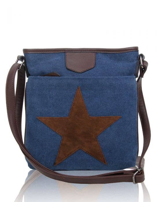 Ellas Trading – wholesale Shoulder bag – women's – Star Patterned Crossbody Bag Canvas 6