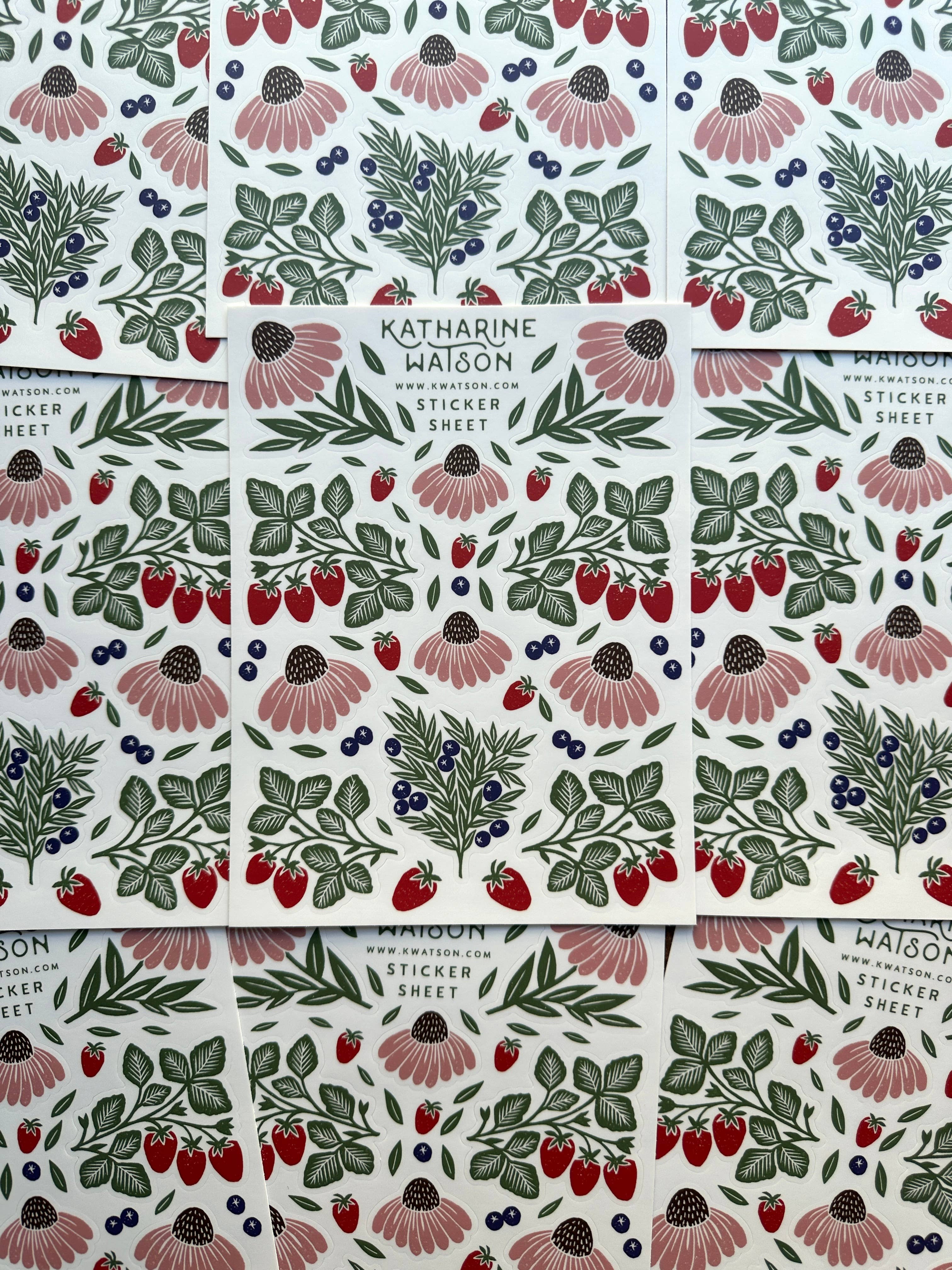 Katharine Watson - Vendita all'ingrosso Adesivo - Foglio di adesivi floreali3