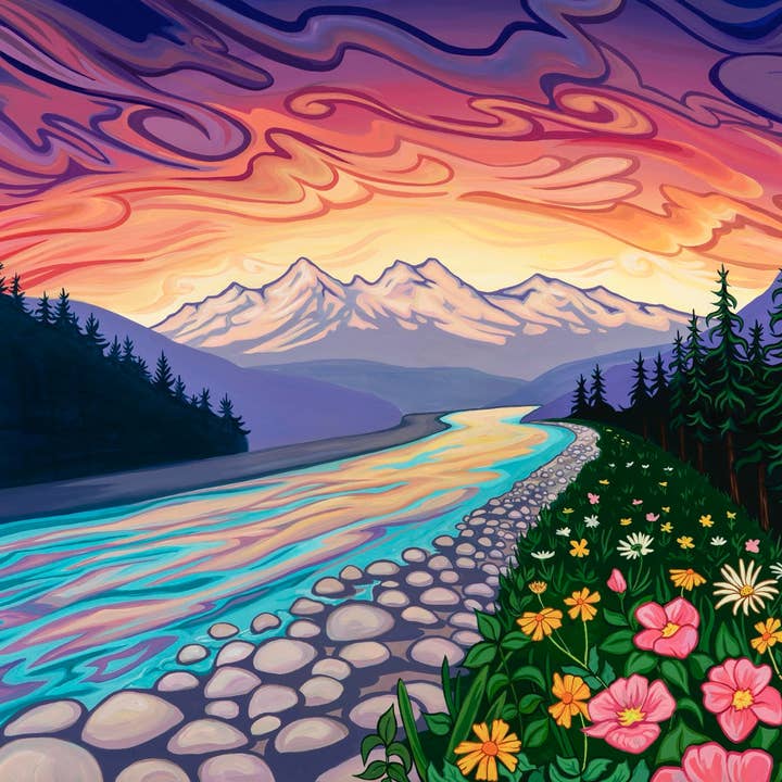 "Enchanted Elwha" Print for engroshandel hos Gianna Andrews Studio