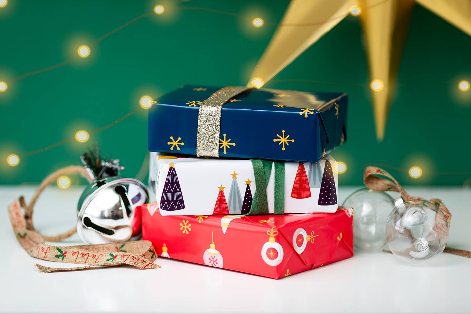 Ofelia & Co. - Wholesale Wrapping Paper Roll - Winter Wonderland Christmas Wrapping Paper - 3 Premium Rolls6