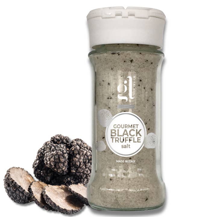 GL Truffle Gourmet, Gourmet Black Truffle Salt,Truffle Salt Seasoning 90 g (3.2 oz) for wholesale by Wholesale Italian Food
