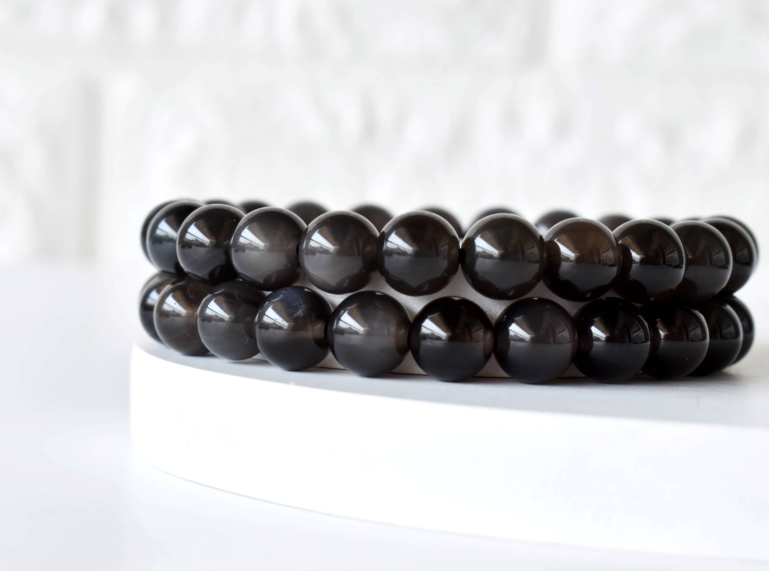 Soothing Crystals - Wholesale Beaded Bracelet - Healing Bracelet | Black Obsidian | Gemstone Bracelet2