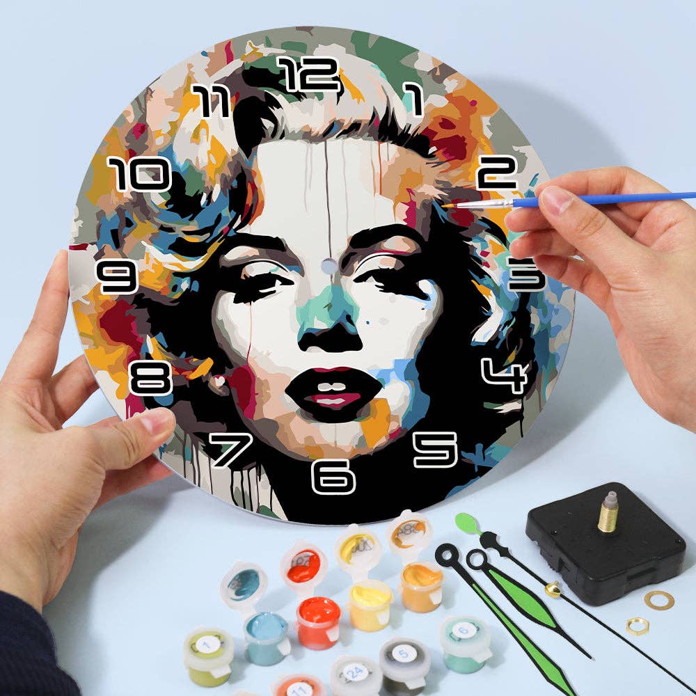 Paint Your Numbers - Wholesale DIY Craft Kit - Paint the Moment – Pop Icon Clock Kit9