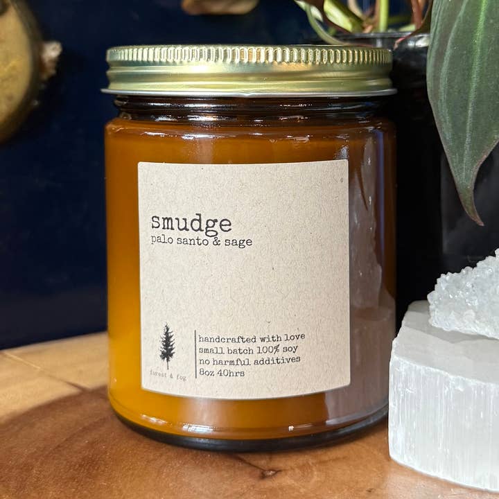 8 oz håndhældt soja lille batch stearinlyspletter for engroshandel hos forest & fog