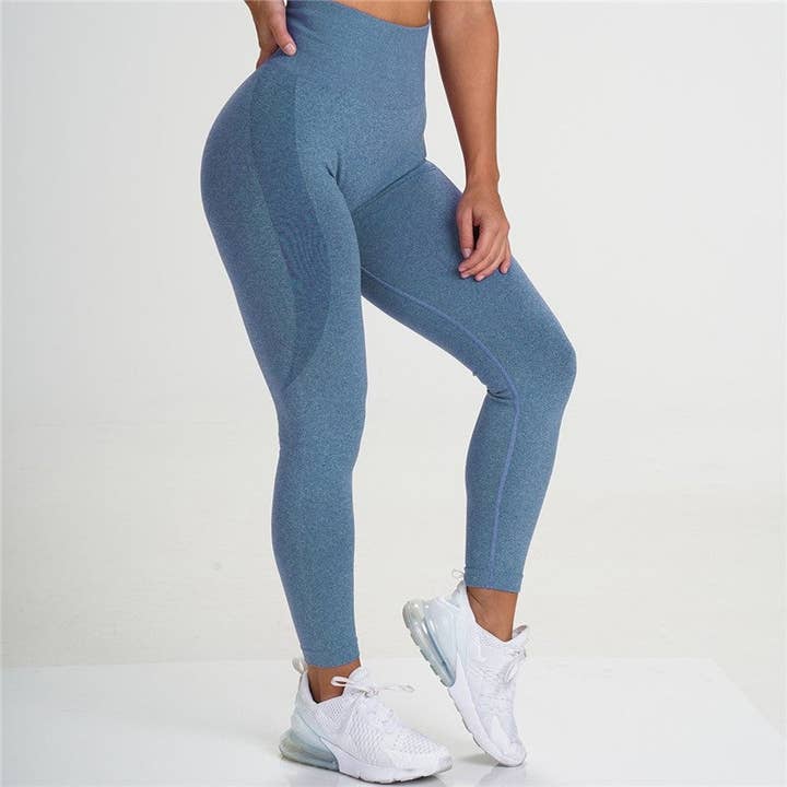 Seamless High-Waisted Moisture-Wicking Workout Leggings and other Purchase Wholesale gym apparel. Free Returns & Net 60 Terms on Faire trending on Faire.