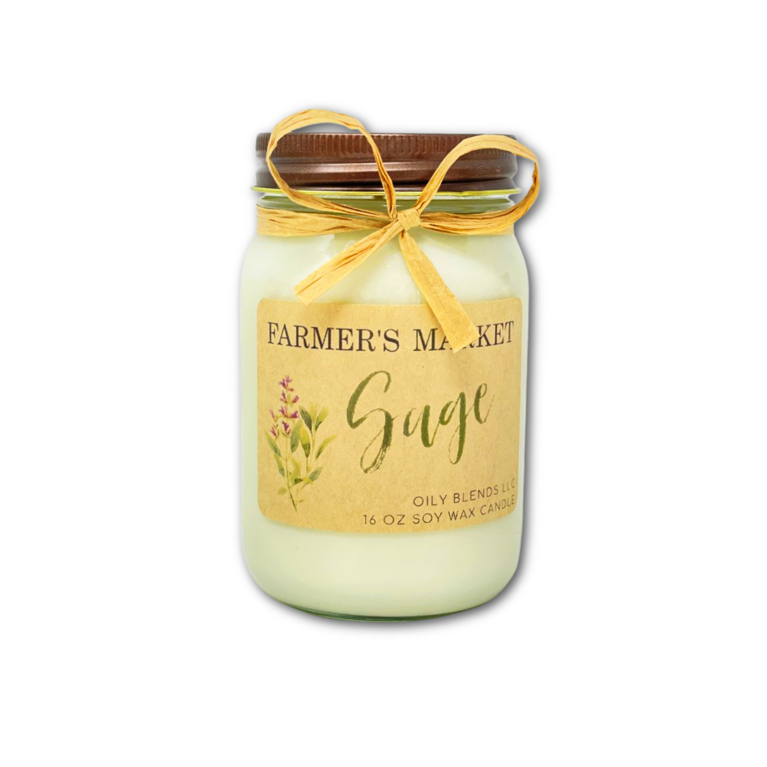 Oily Blends - Wholesale Jar/Filled Candle - Jumbo Farmer's Market Candles - 100 Hour Burn Time7