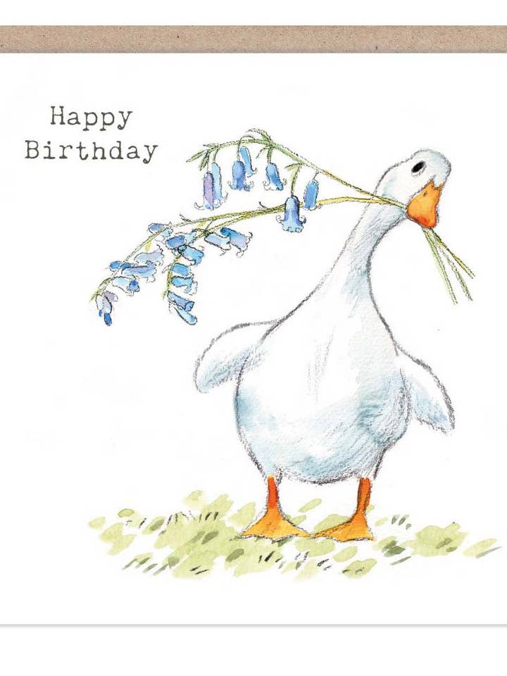 Carte d'anniversaire - Gamme White Duck « Down by the River » - RIV01 pour la vente par Paper Shed Design Ltd