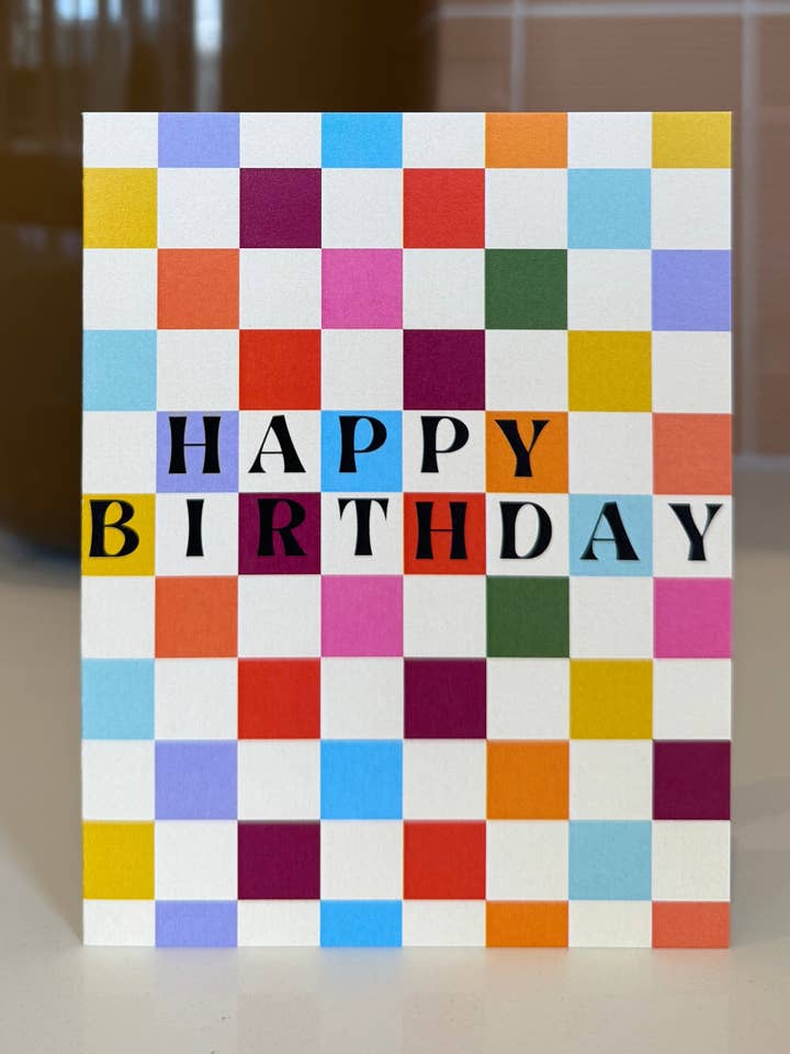 Kleurrijke Fijne Verjaardag | Kleurrijke Verjaardagskaart voor wholesale door Cheeky Ink