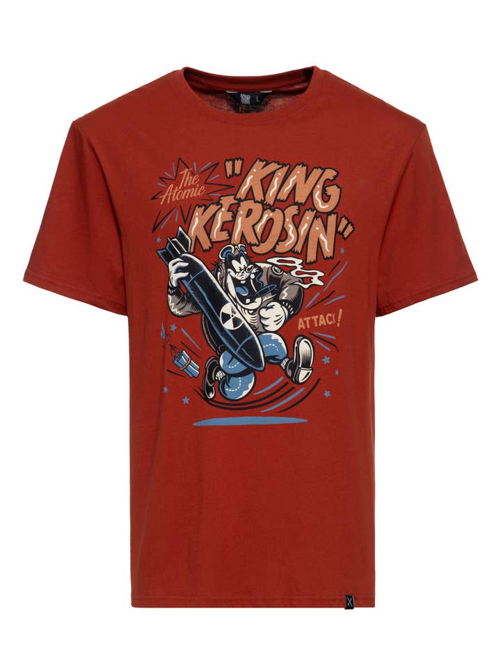 KING KEROSIN – wholesale T-shirts med screentryck – Unisex – T-shirt « The Atomic Attack! » från KING KEROSIN5