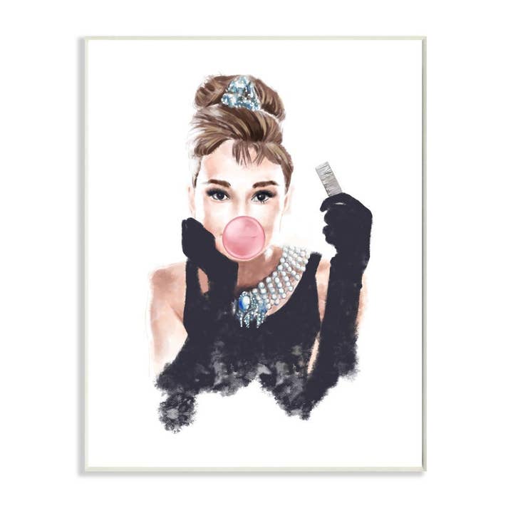 Stupell Industries - Wholesale Art Print - Breakfast at Bubblegum Famous Fashion Icon Portrait