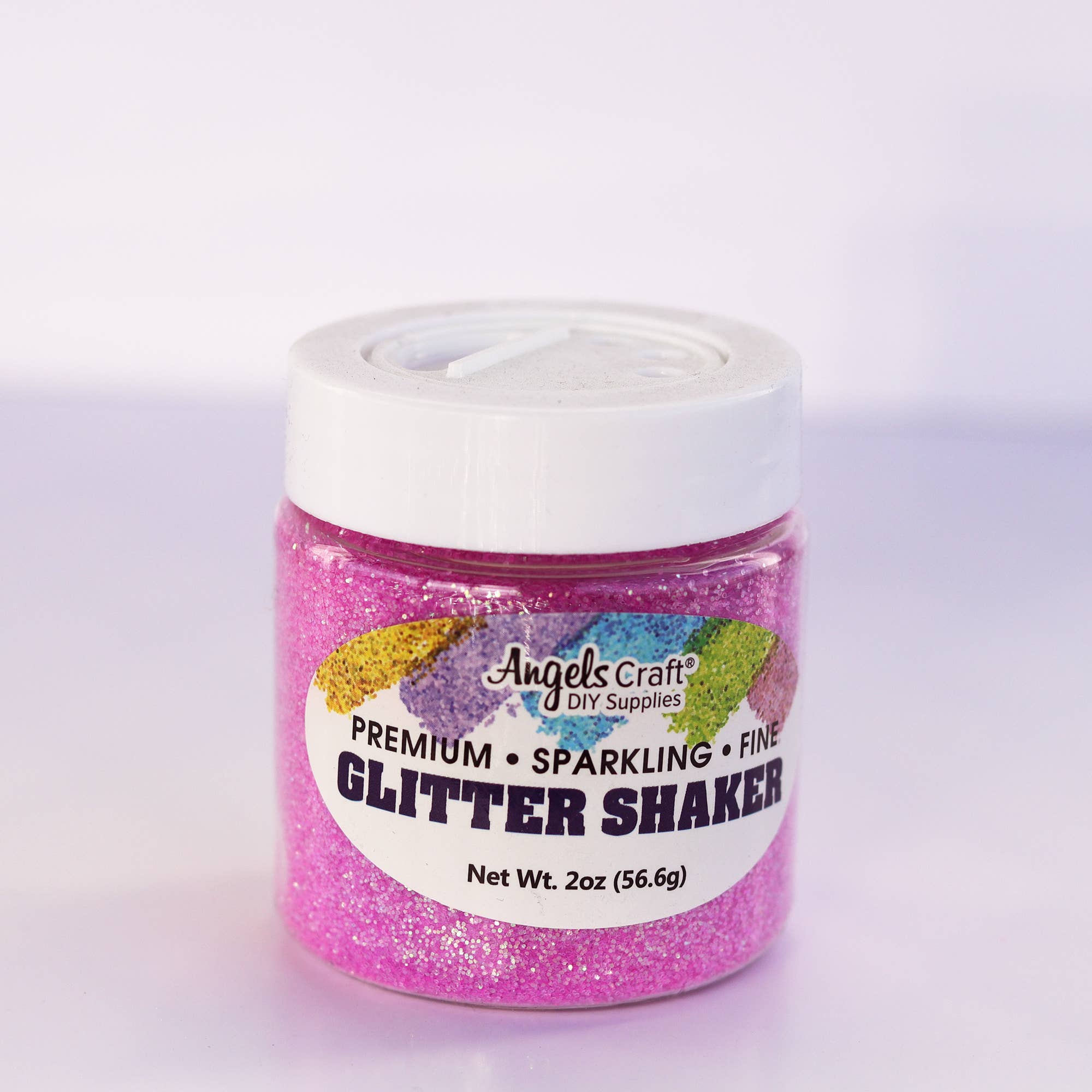 Angels Craft - Vendita all'ingrosso Glitter - Confezione da 12 barattoli di glitter shaker in 6 colori neon assortiti4