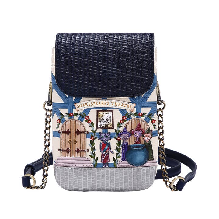 Telefon Pouch Shakespeare's Theatre Macbeth Motif for engroshandel hos Vendula London Ltd