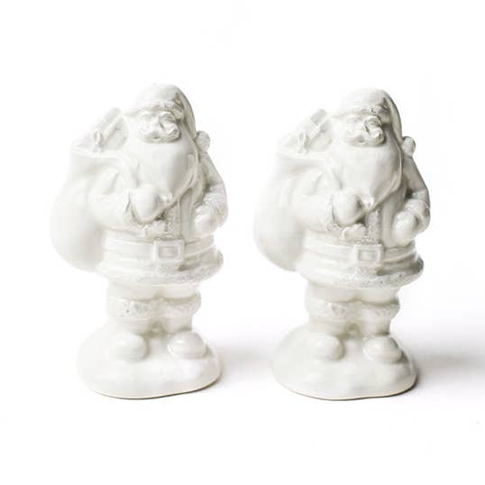 Santa Salt and Pepper Shaker Set for wholesale by Coton Colors