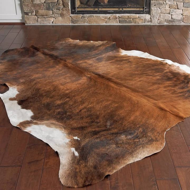 home mart goods - Wholesale Area Rug - 6x7 Feet Dark Brindle Brown Cowhide Handmade Area Rug1