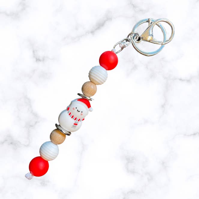Snowman Fidget Keychain for wholesale by Shop Simply Fidgets