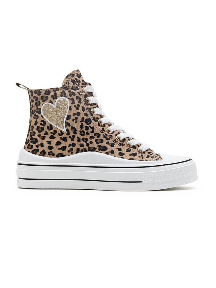 LADY GLORY - Wholesale Lifestyle Sneakers - Women's - High-top sneakers with heart2