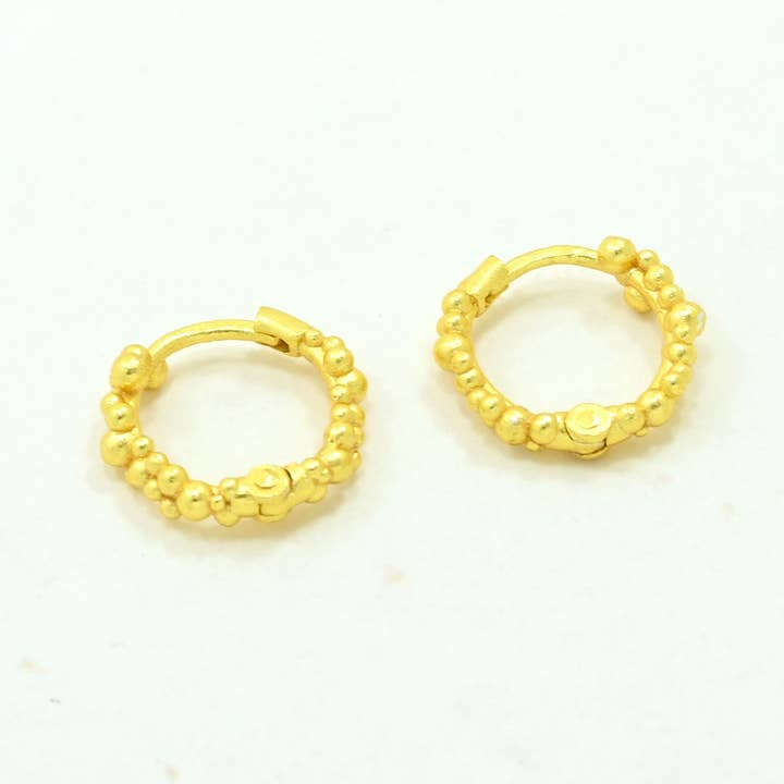 Schmuckoo Berlin - Wholesale Hoop Earrings - Bubble Hoop Earring Gold Plated