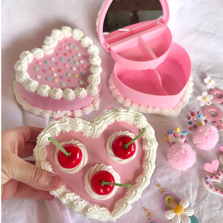 Cake Jewelry or Trinket Storage Box Container- Heart Shaped and other Purchase Wholesale small cake boxes. Free Returns & Net 60 Terms on Faire trending on Faire.