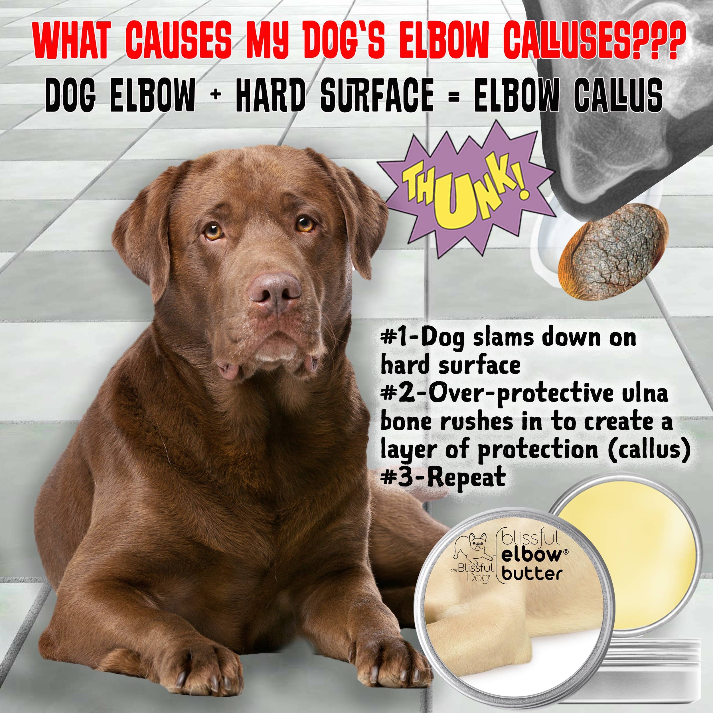 The Blissful Dog – wholesale Pet balm – Dog – Elbow Butter for Dog Elbow Calluses in Tins & Tubes11
