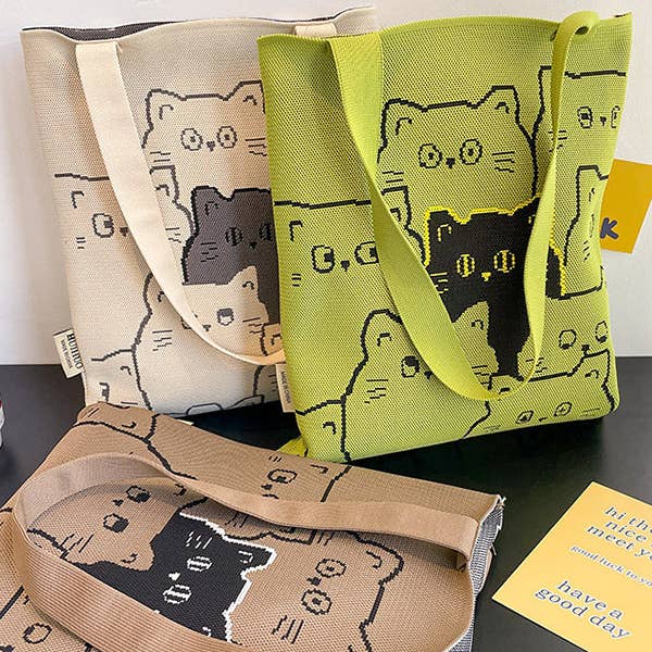 UZ Wholesale Store - Wholesale Tote Bag - Women's - Contrast Color Split-Joint Bags Woven Handbag4