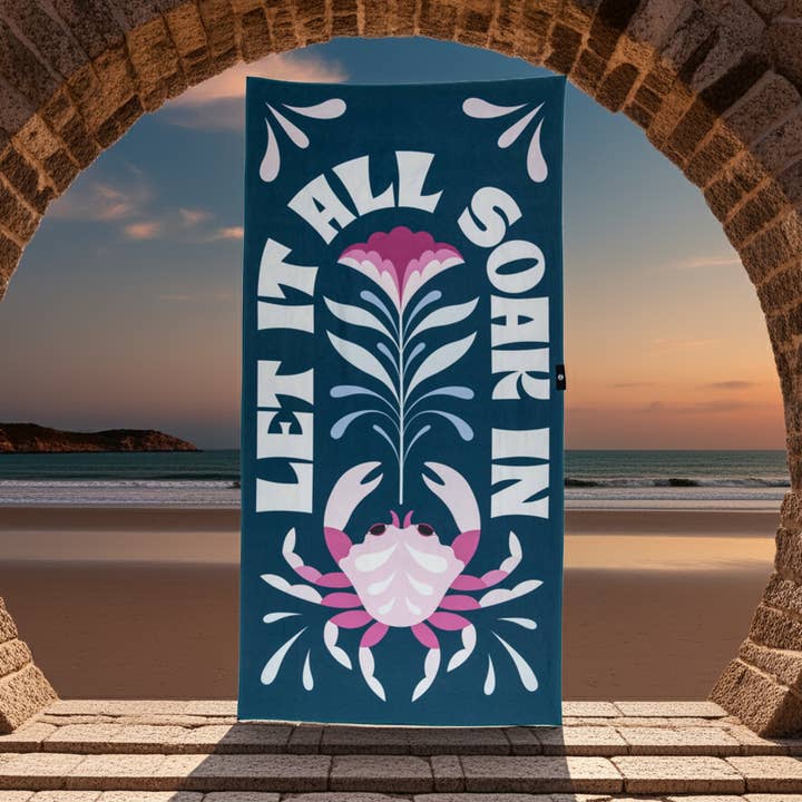 Everyday Towel - Let It All Soak In for wholesale by Happy Faced