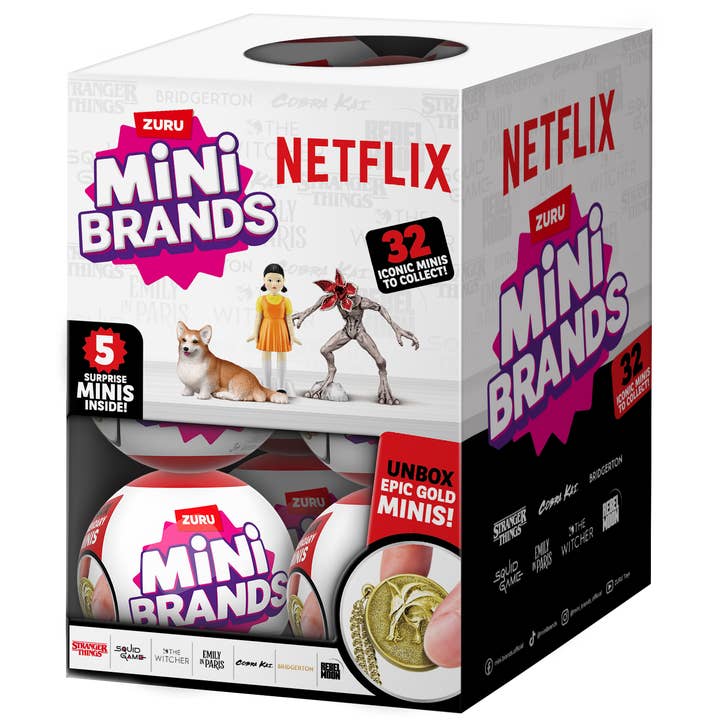 The Zoofy Group , LLC - Wholesale Hard Candy - ZURU-MINI BRANDS-NETFLIX MINI BRANDS-SERIES 1- 13 PC PDQ