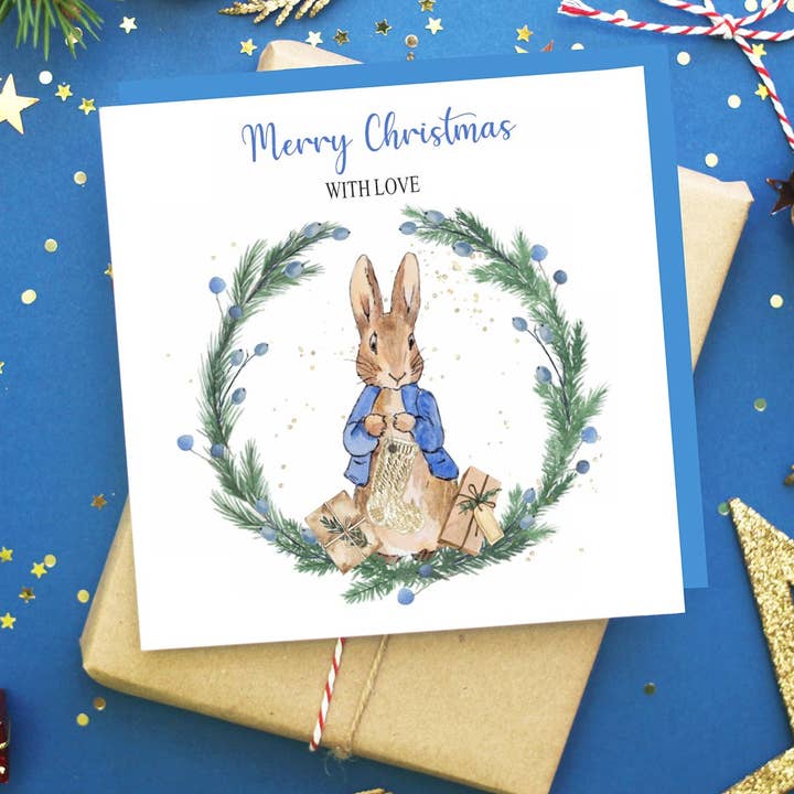Lisa Marie Designs ™ – wholesale Julkort – Peter kanin krans julkort0