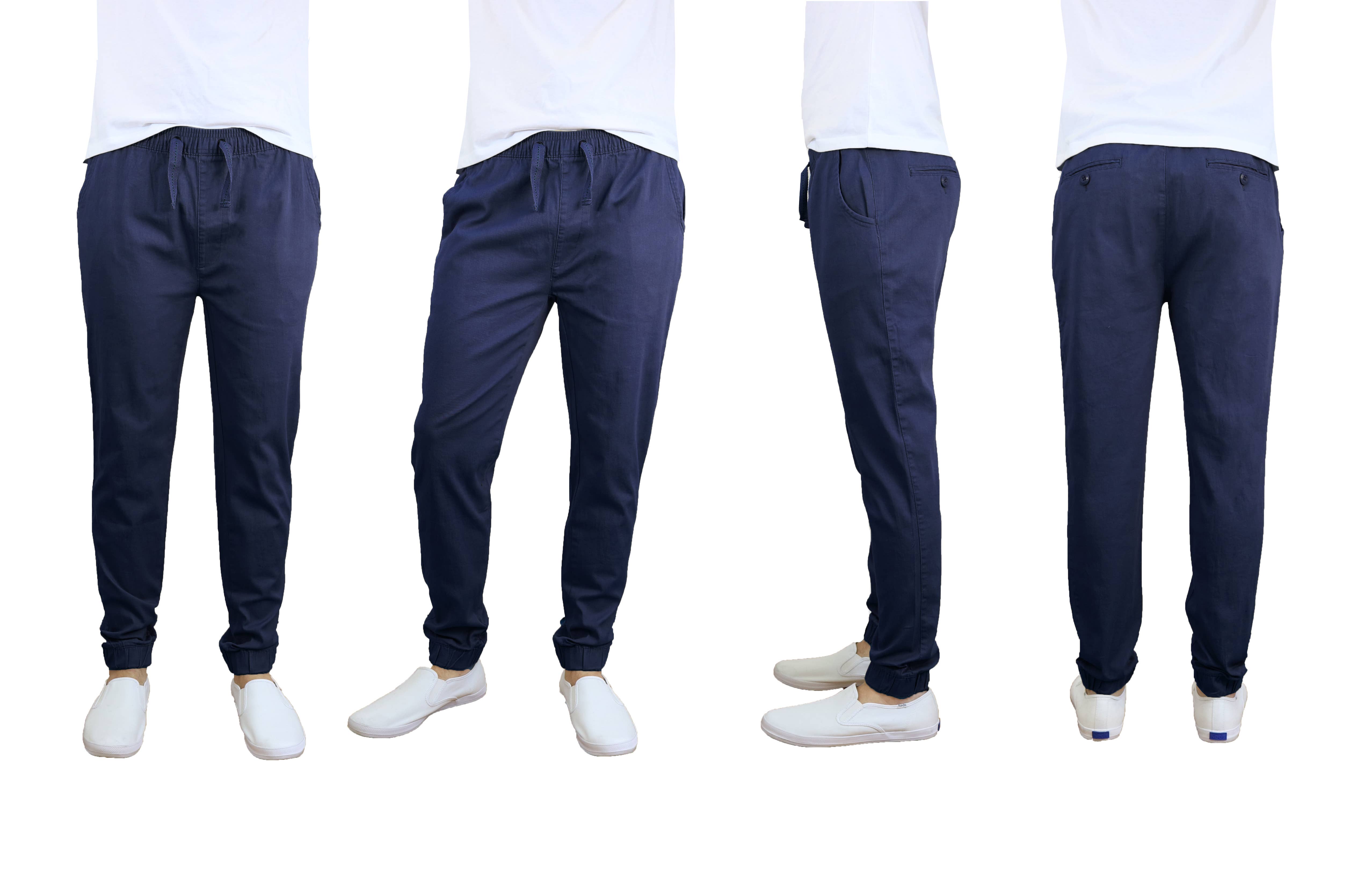 Galaxy By Harvic - Wholesale Athletic Sweatpants/Joggers - Men's - Men's Slim-Fit Cotton Twill Jogger Pants3