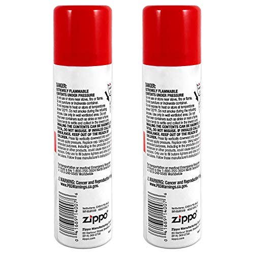 Shop The King - Wholesale Lighter - Zippo Butane Fuel Twin Pack, 75 ml / 2.5 Ounces Each - Reliable Refill (2-Pack)1