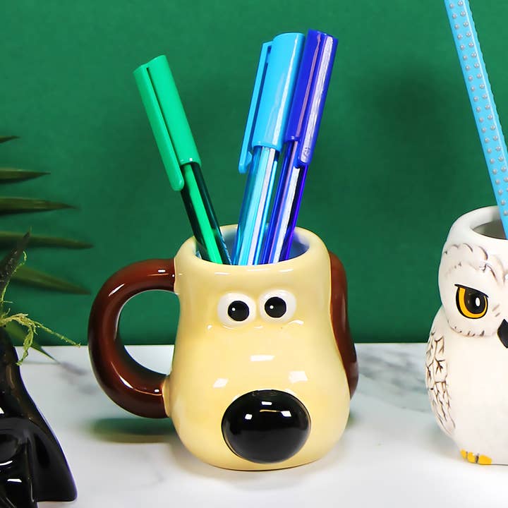 Half Moon Bay By Design - Wholesale Coffee Mug - Ceramic Shaped Espresso Mug Wallace and Gromit (Gromit)