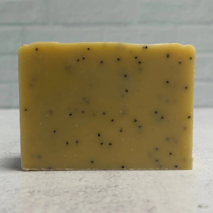 Citrus + Poppy for wholesale by The Copper Faucet Soap Company